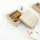 KYUKANDO Yura-No-In Wooden Stamp - Crane-niconeco zakkaya