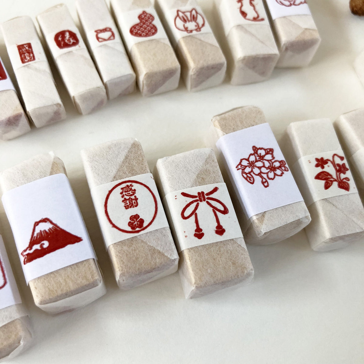 KYUKANDO Yura-No-In Wooden Stamp - Fukuroshiki Gift Box-niconeco zakkaya