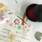 KYUKANDO Yura-No-In Wooden Stamp - Snowman-niconeco zakkaya