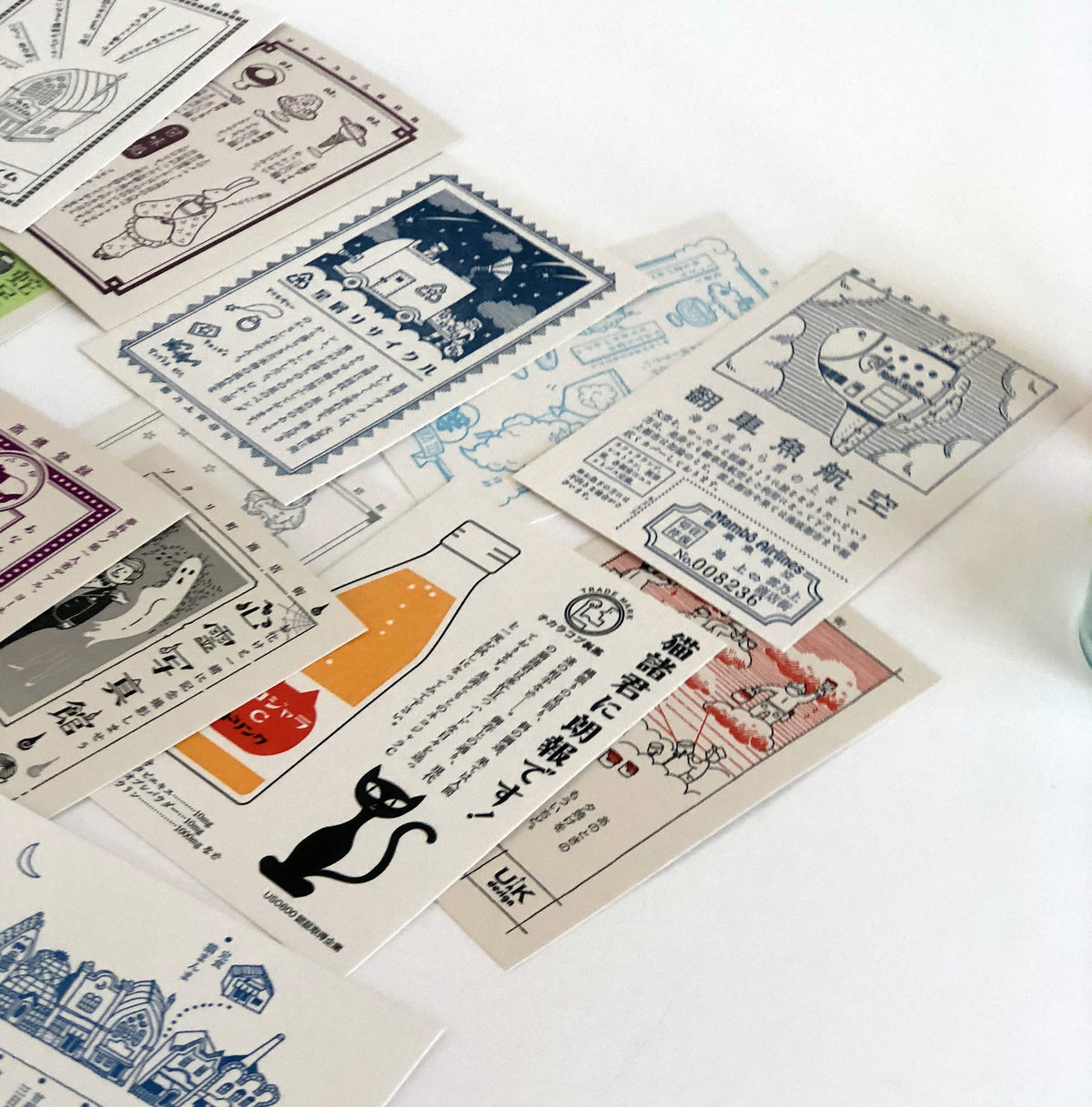 Kyupodo Letterpress Postcard - Floating Cafe-niconeco zakkaya