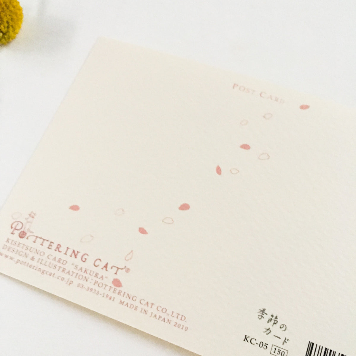 Neko Seasonal Potacard - April (Cherry blossom)-niconeco zakkaya