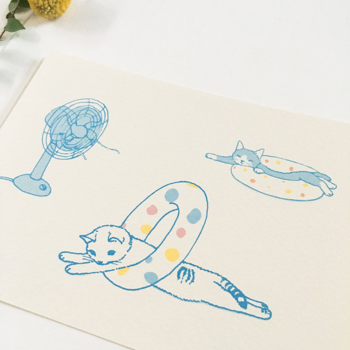 Neko Seasonal Potacard - August (Ukiwa)-niconeco zakkaya