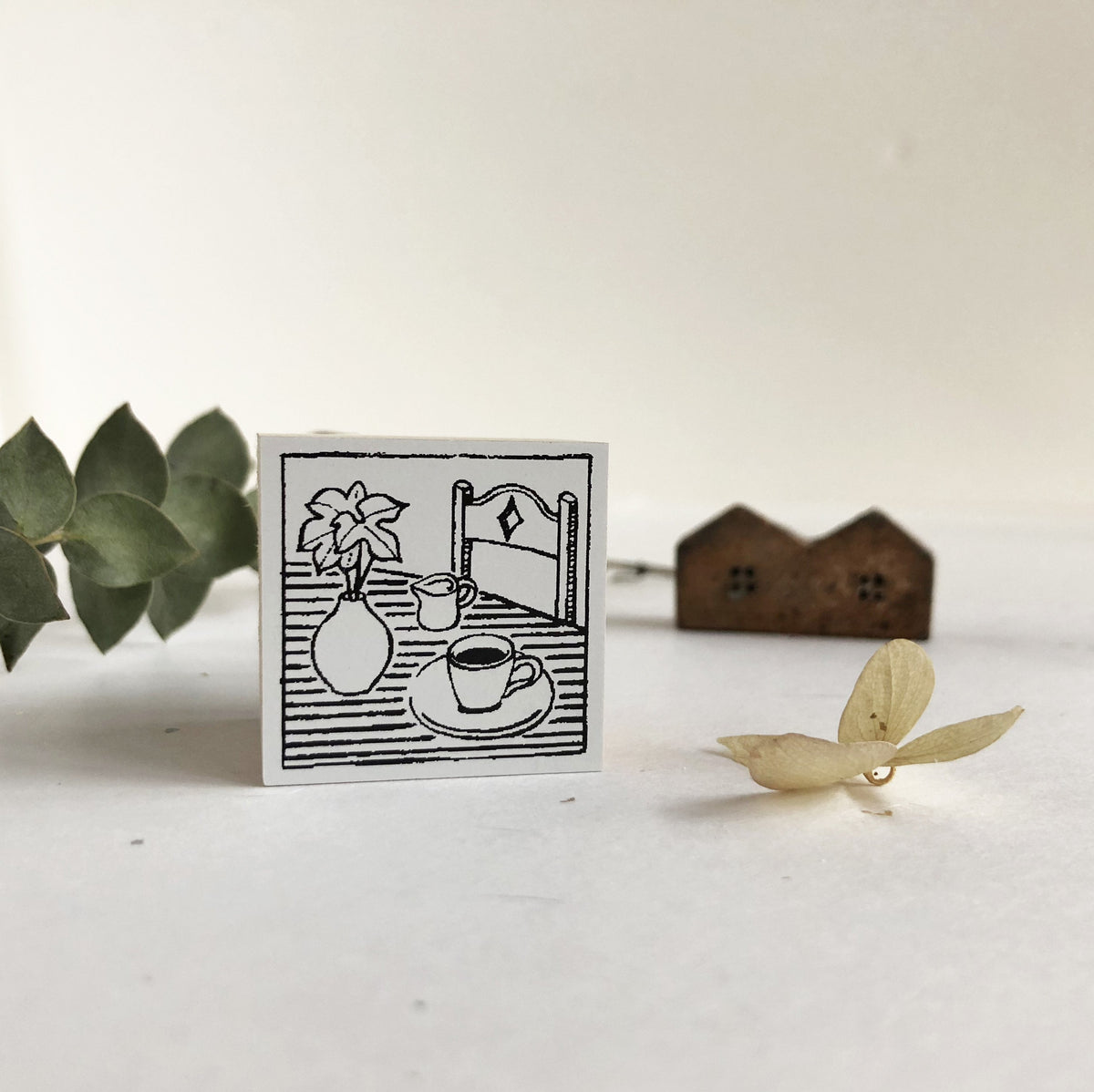 niconeco zakkaya x Hiraoka Hitomi Collabration Rubber Stamp - Coffee Time-niconeco zakkaya