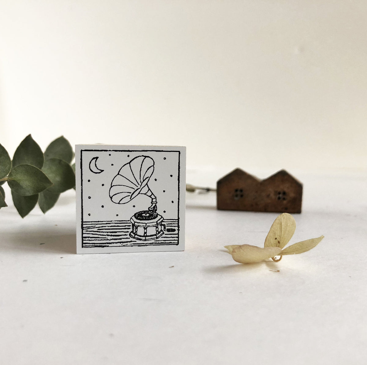 niconeco zakkaya x Hiraoka Hitomi Collabration Rubber Stamp - Music Night-niconeco zakkaya