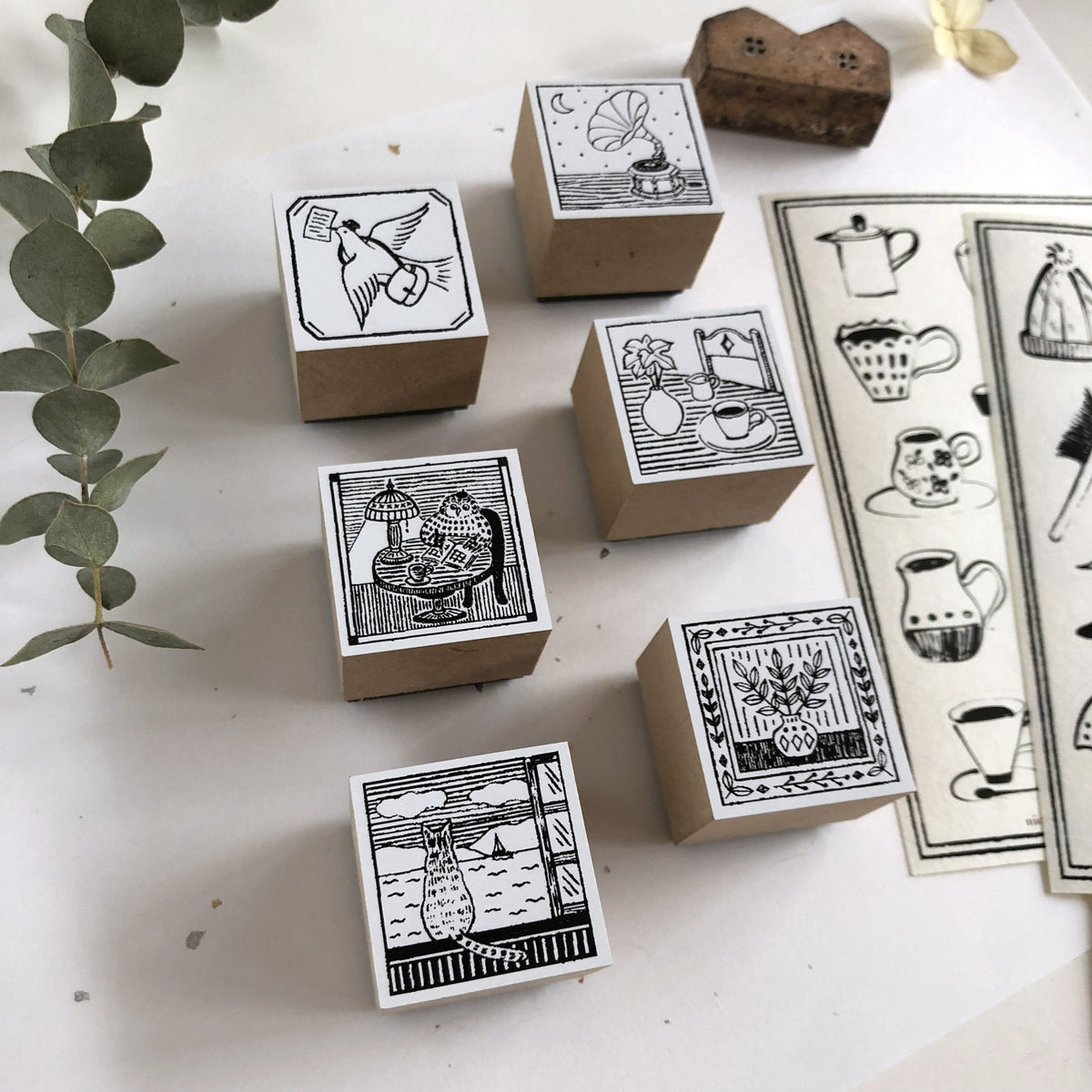 niconeco zakkaya x Hiraoka Hitomi Collabration Rubber Stamp - Music Night-niconeco zakkaya