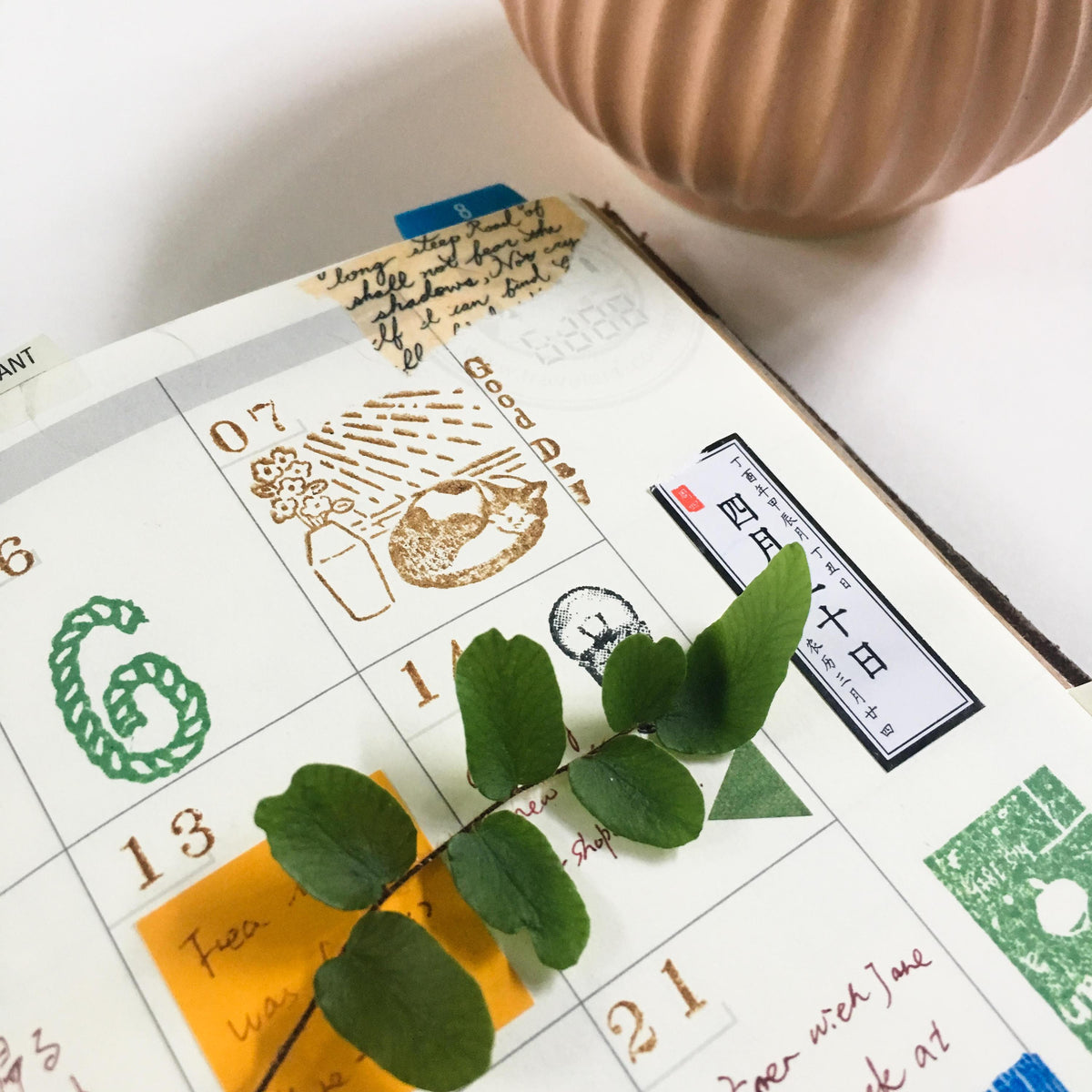 Rakui Hana x niconeco zakkaya Collaboration Stamp - Good day-niconeco zakkaya