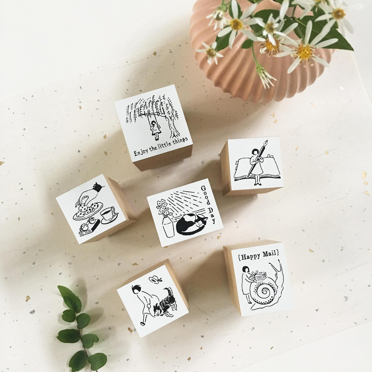 Rakui Hana x niconeco zakkaya Collaboration Stamp - Teatime-niconeco zakkaya